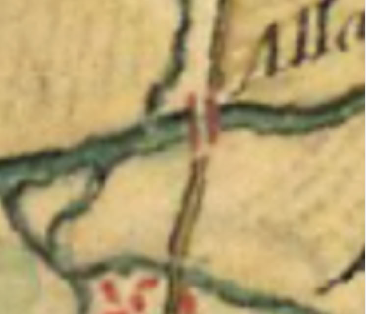 Bridge legend on Roy map